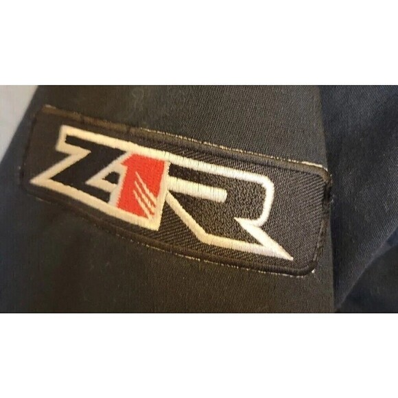 SOLD! NOT AVAILABLE! work shirt 7 patches Black button up top snap Moose racing - Picture 6 of 14